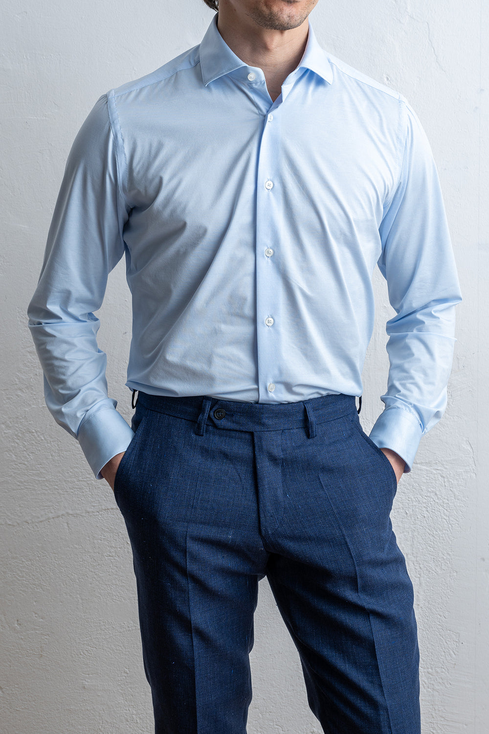 ACTIVE SOLID SHIRT 002 LIGHT BLUE