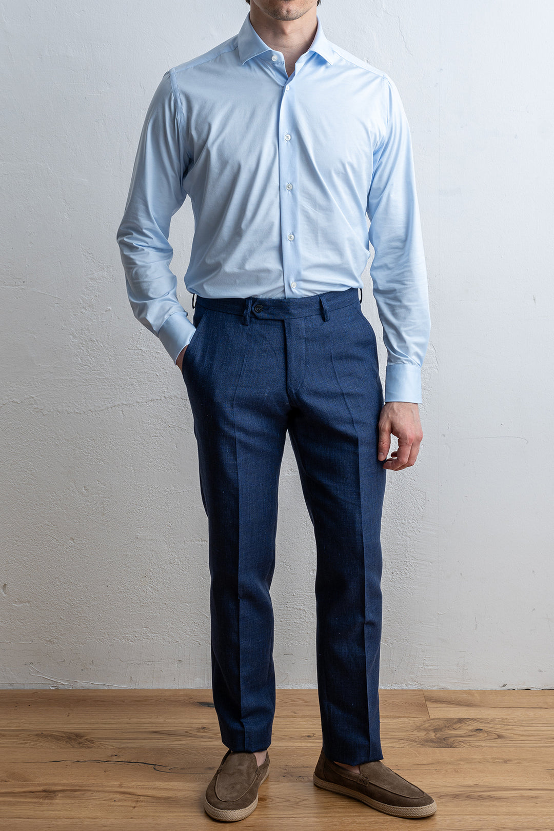 ACTIVE SOLID SHIRT 002 LIGHT BLUE