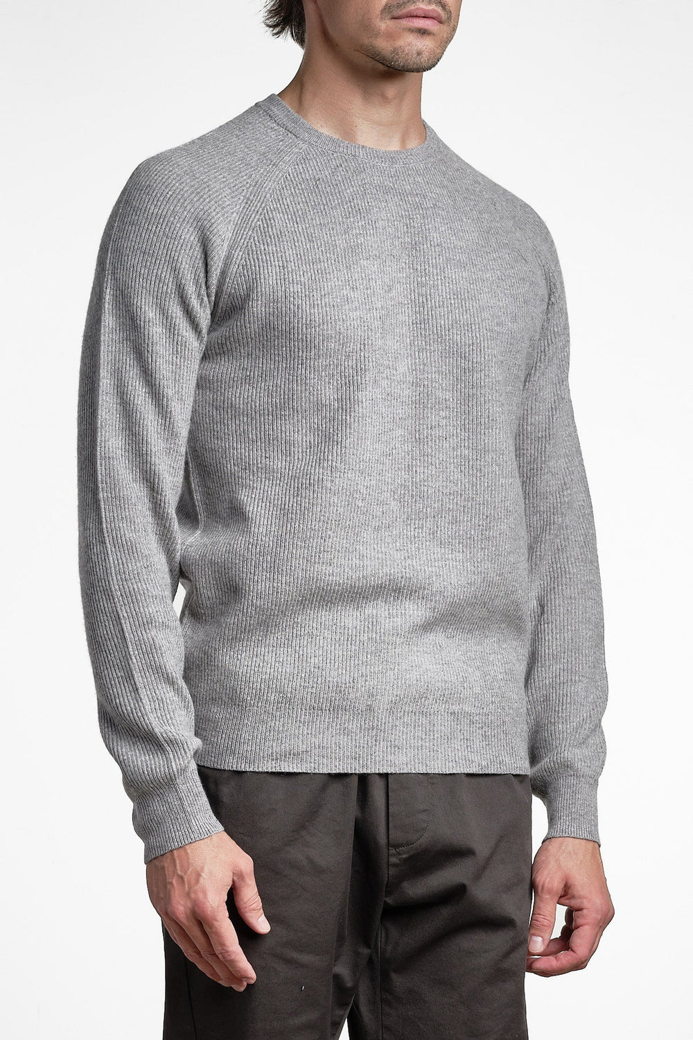 Cashmere Blend Raglan Sweater Antracite – Adverb, bakifrån