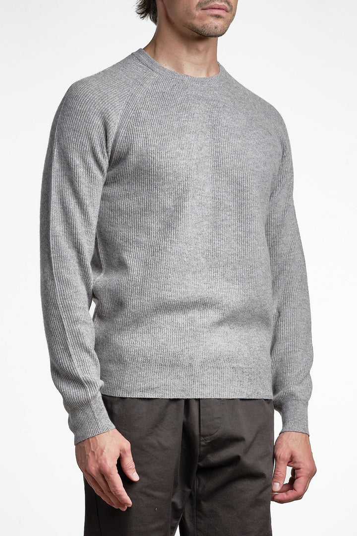 Cashmere Blend Raglan Sweater Antracite – Adverb, bakifrån