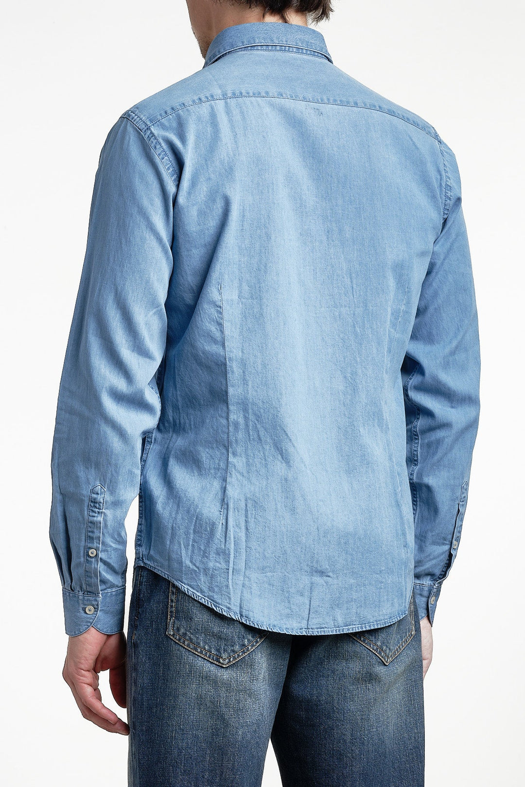 Denim Cotton Shirt Blue Jeans – ADVERB, sidobild