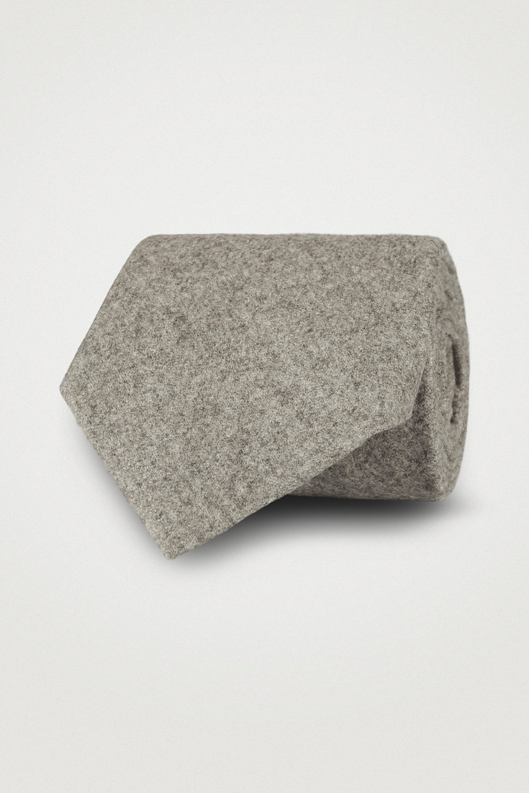 Classic Wool Tie Beige melange – Amanda Christensen, framifrån