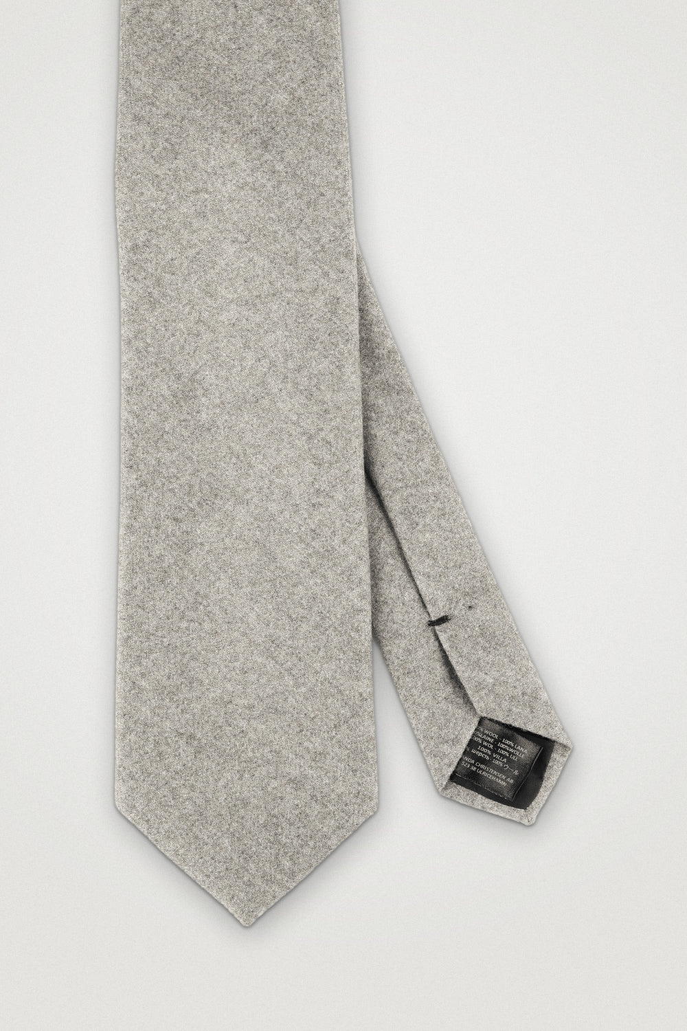 Classic Wool Tie Beige melange – Amanda Christensen, detalj
