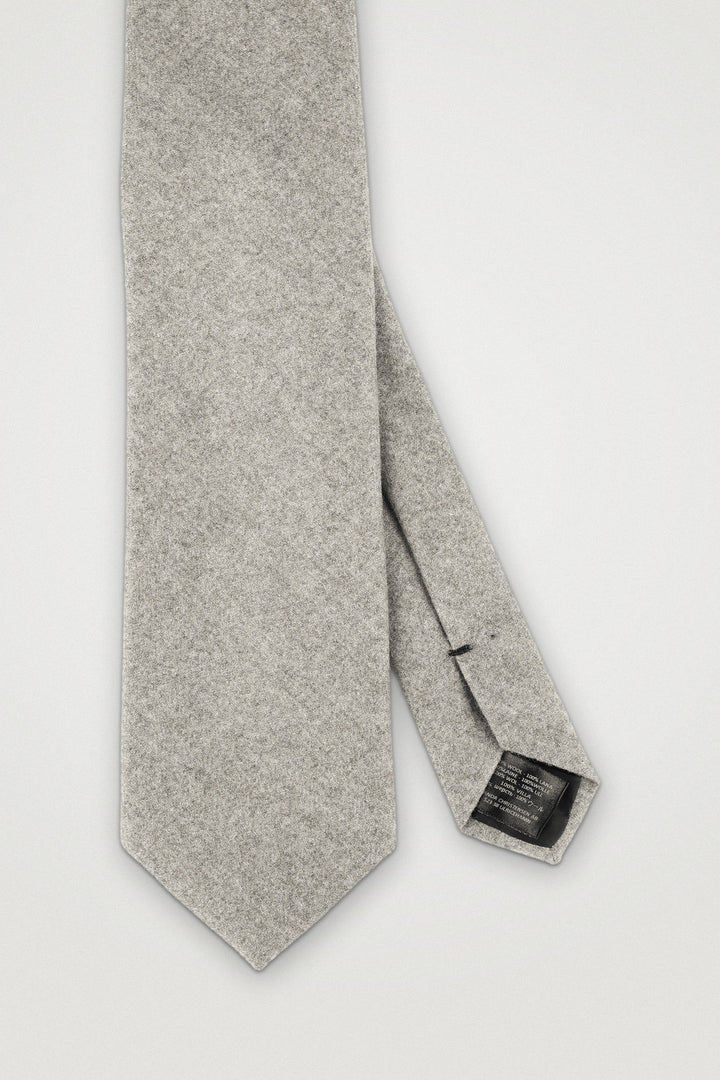 Classic Wool Tie Beige melange – Amanda Christensen, detalj
