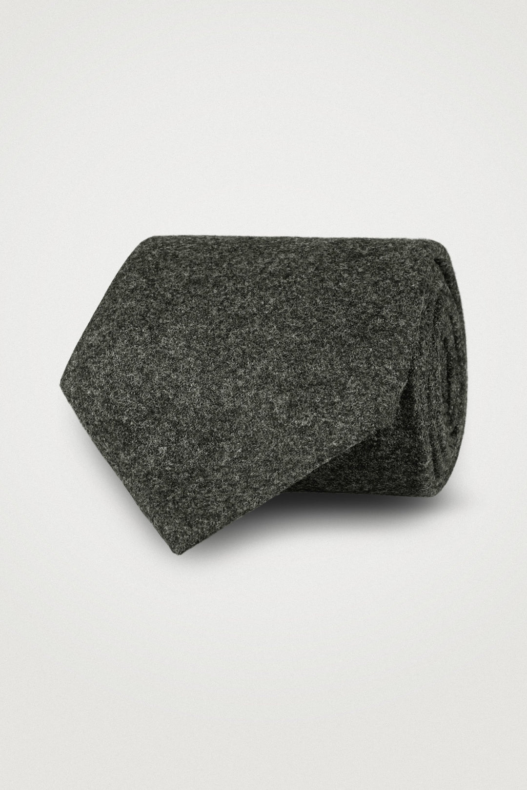 Classic Wool Tie Green Melange – Amanda Christensen, framifrån