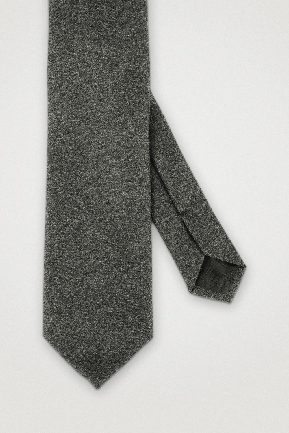 Classic Wool Tie Green Melange – Amanda Christensen, detalj