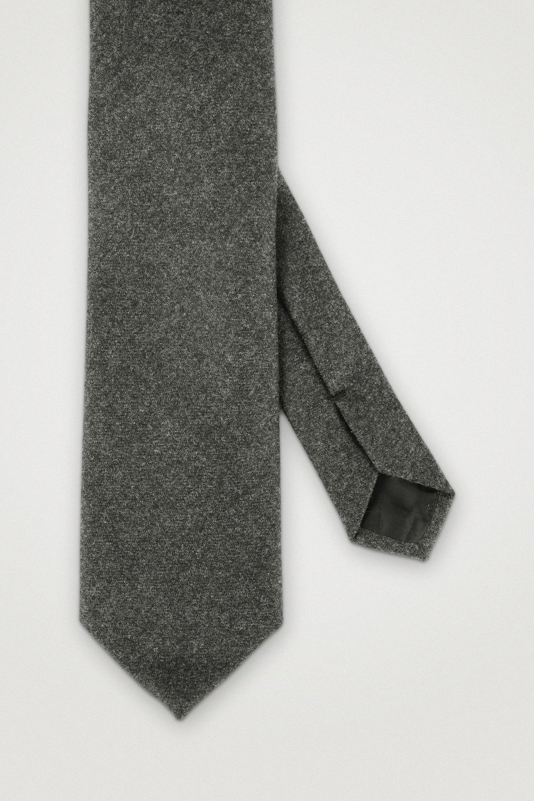 Classic Wool Tie Green Melange – Amanda Christensen, detalj