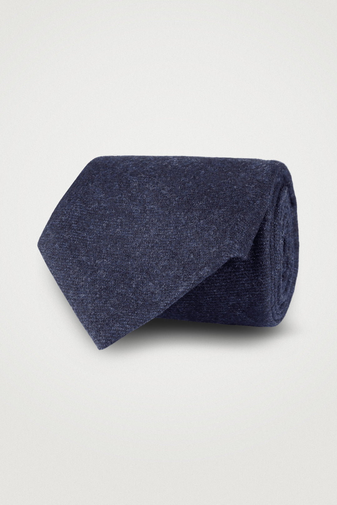 Classic Wool Tie Navy melange – Amanda Christensen, framifrån