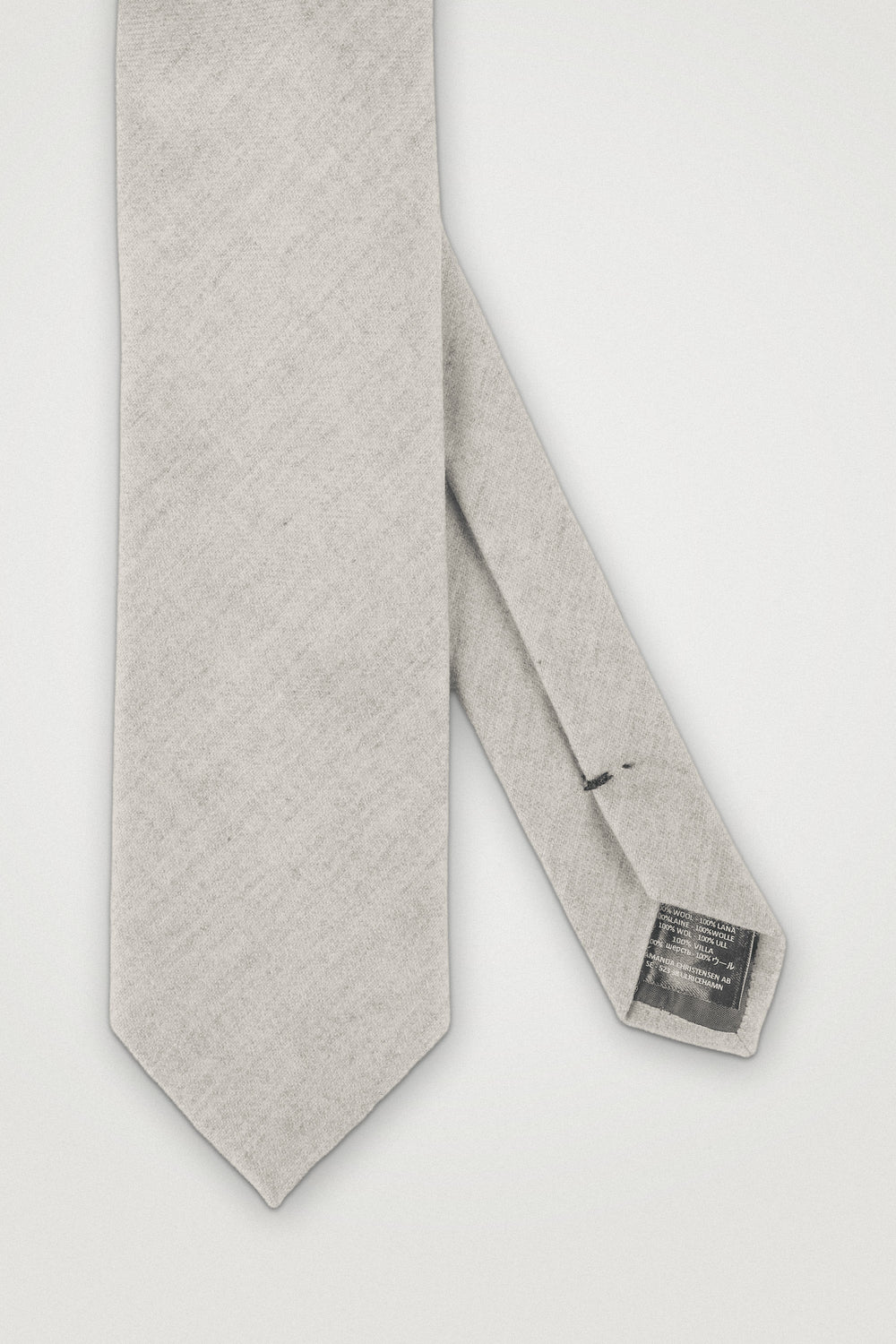Classic Wool Tie OFF WHITE MELANGE – Amanda Christensen, detalj