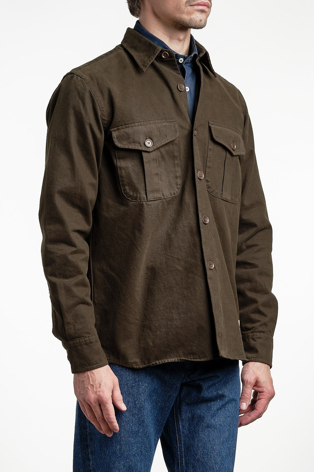 Camicia Glenn Overshirt Green – ASPESI, bakifrån
