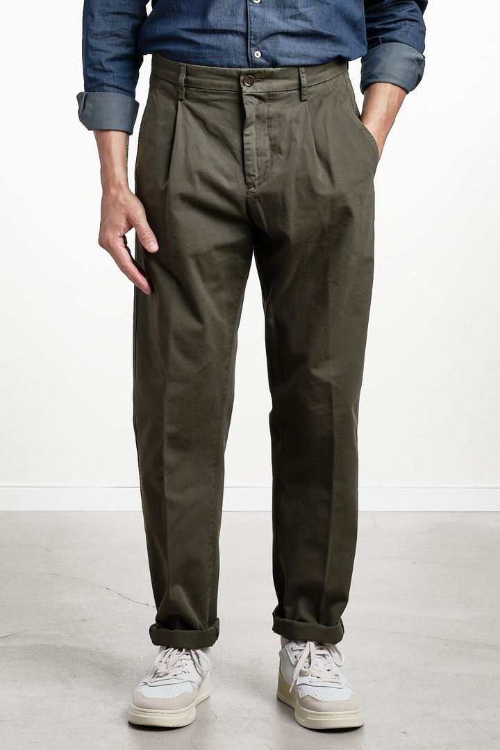 Pantalone Mono Trouser Green – ASPESI, framifrån