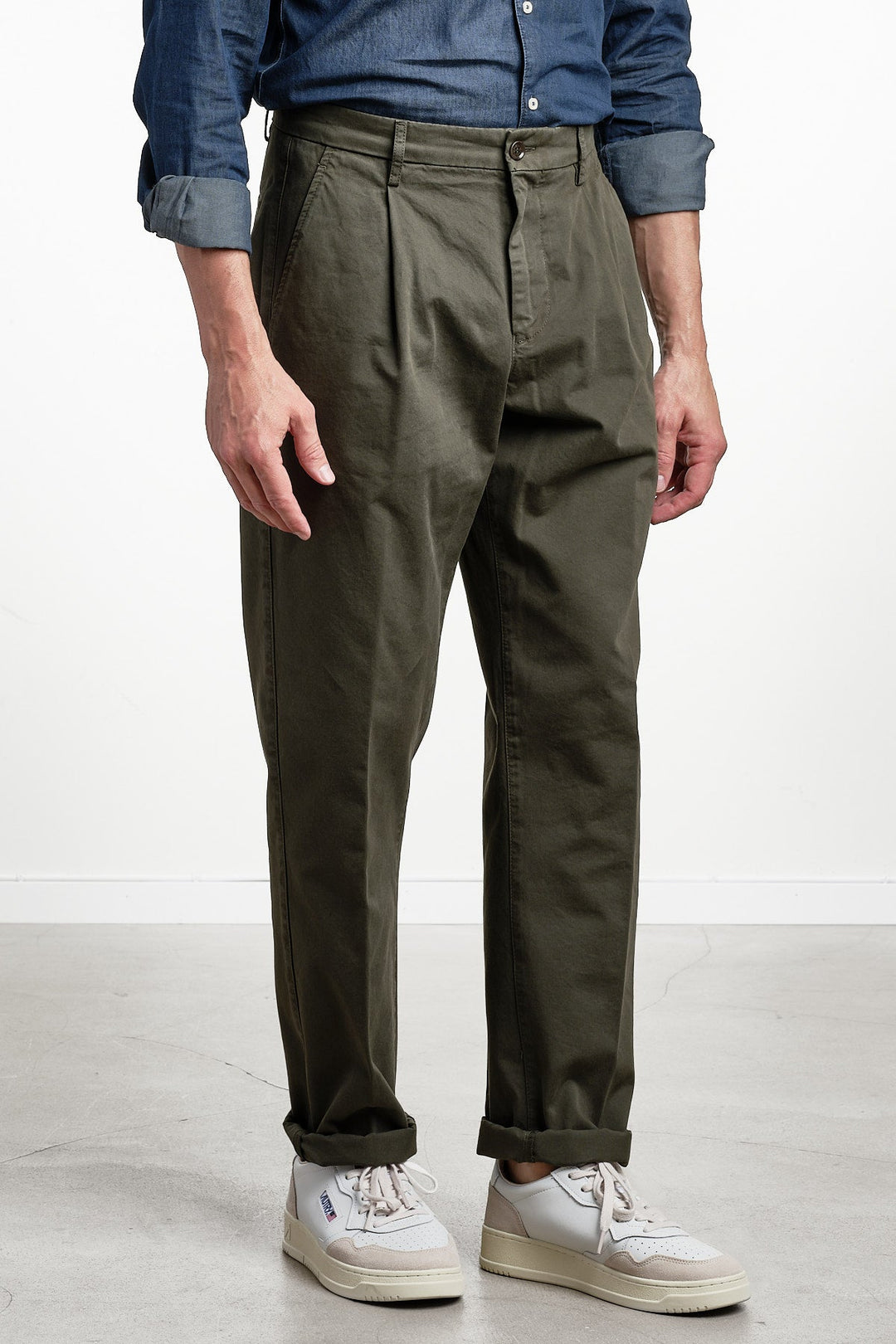 Pantalone Mono Trouser Green – ASPESI, bakifrån