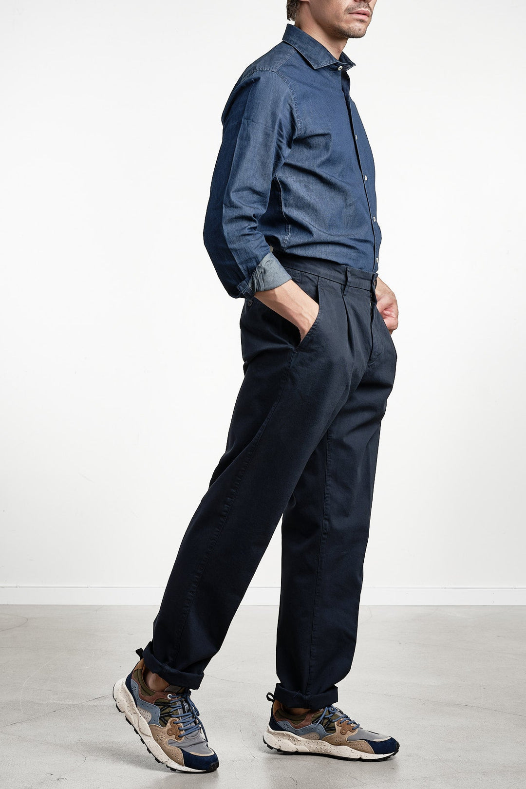 Pantalone Mono Trouser Navy – ASPESI, helbild