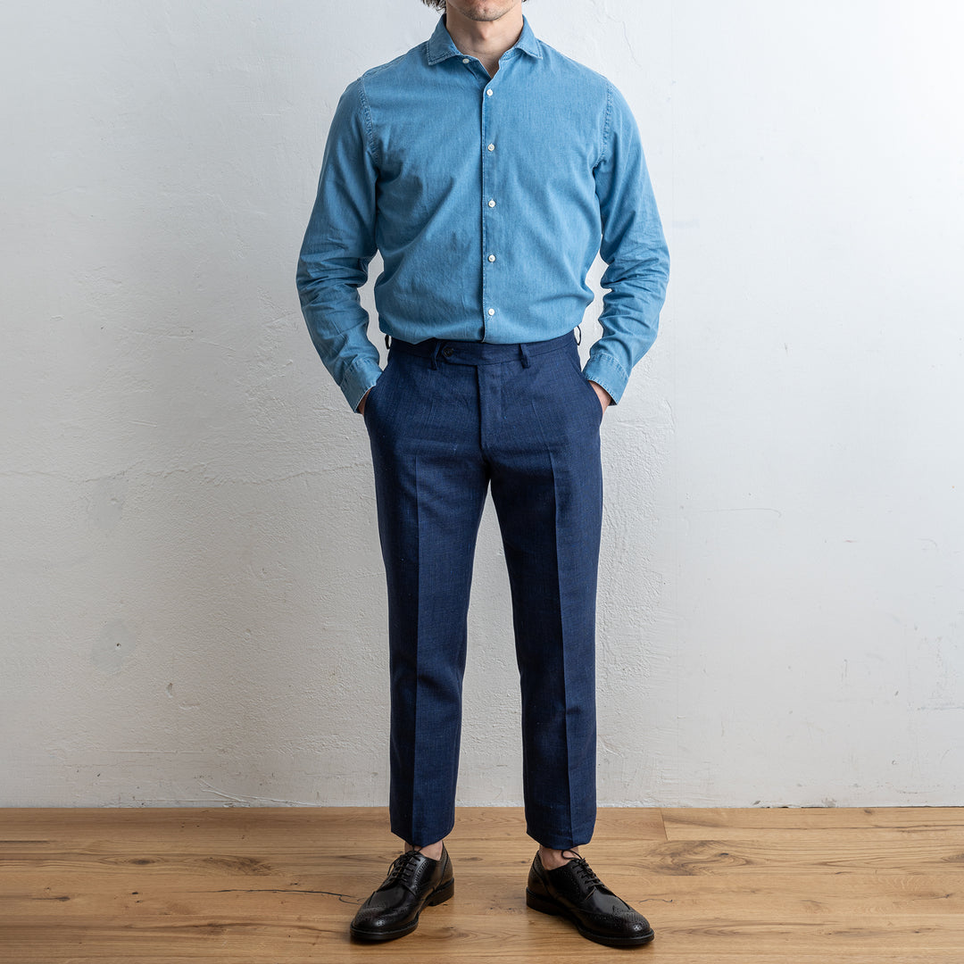 Cotton Denim Shirt LIGHT BLUE