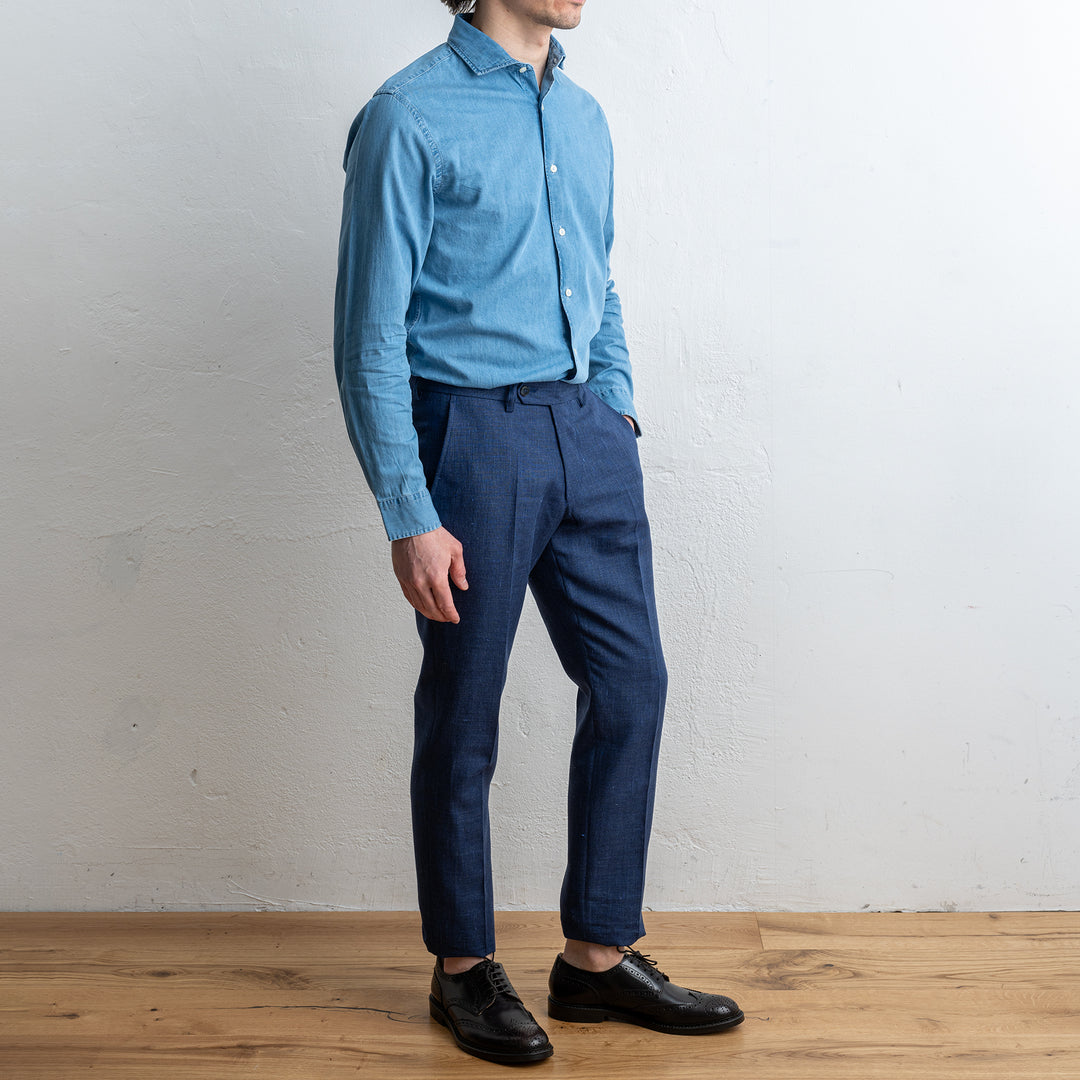 Cotton Denim Shirt LIGHT BLUE