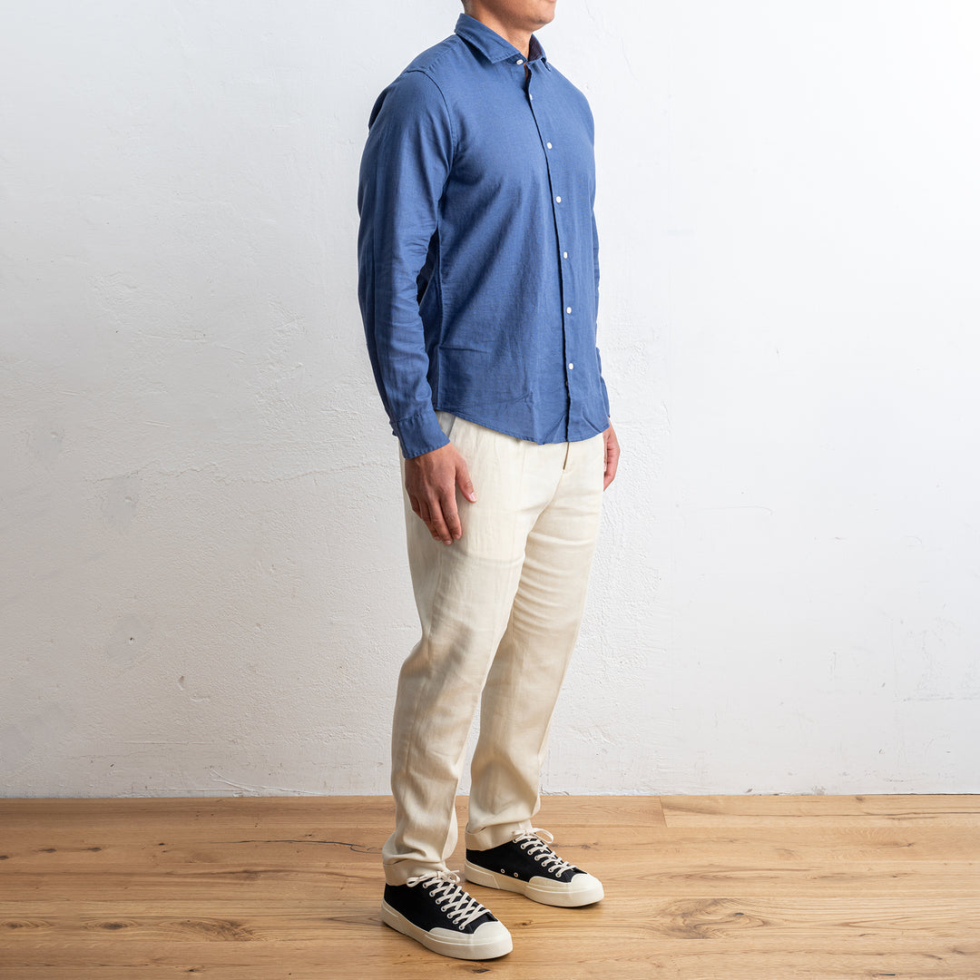 Cotton Linen Shirt Marine