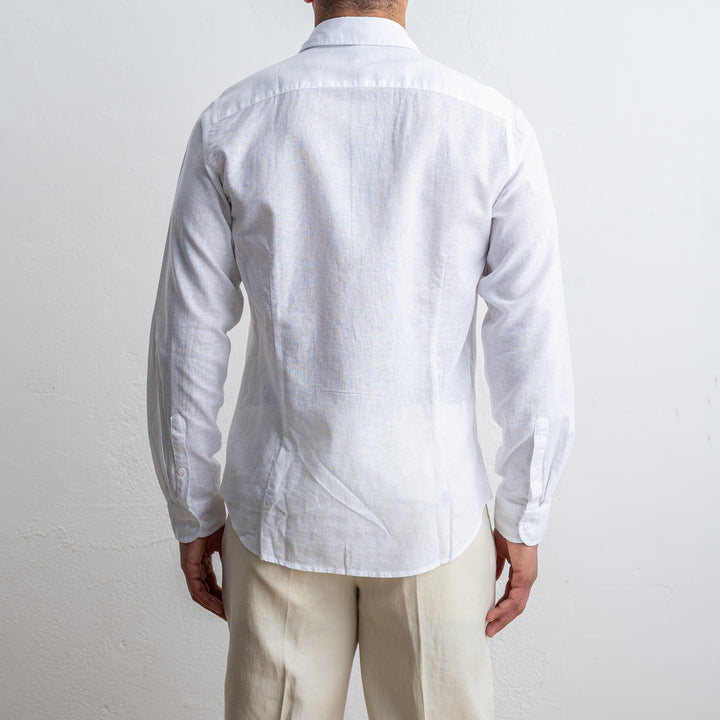 Cotton Linen Shirt White
