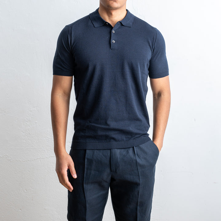 Polo Cotton Short Sleeve Navy