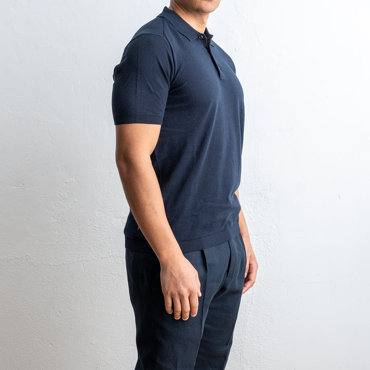 Polo Cotton Short Sleeve Navy