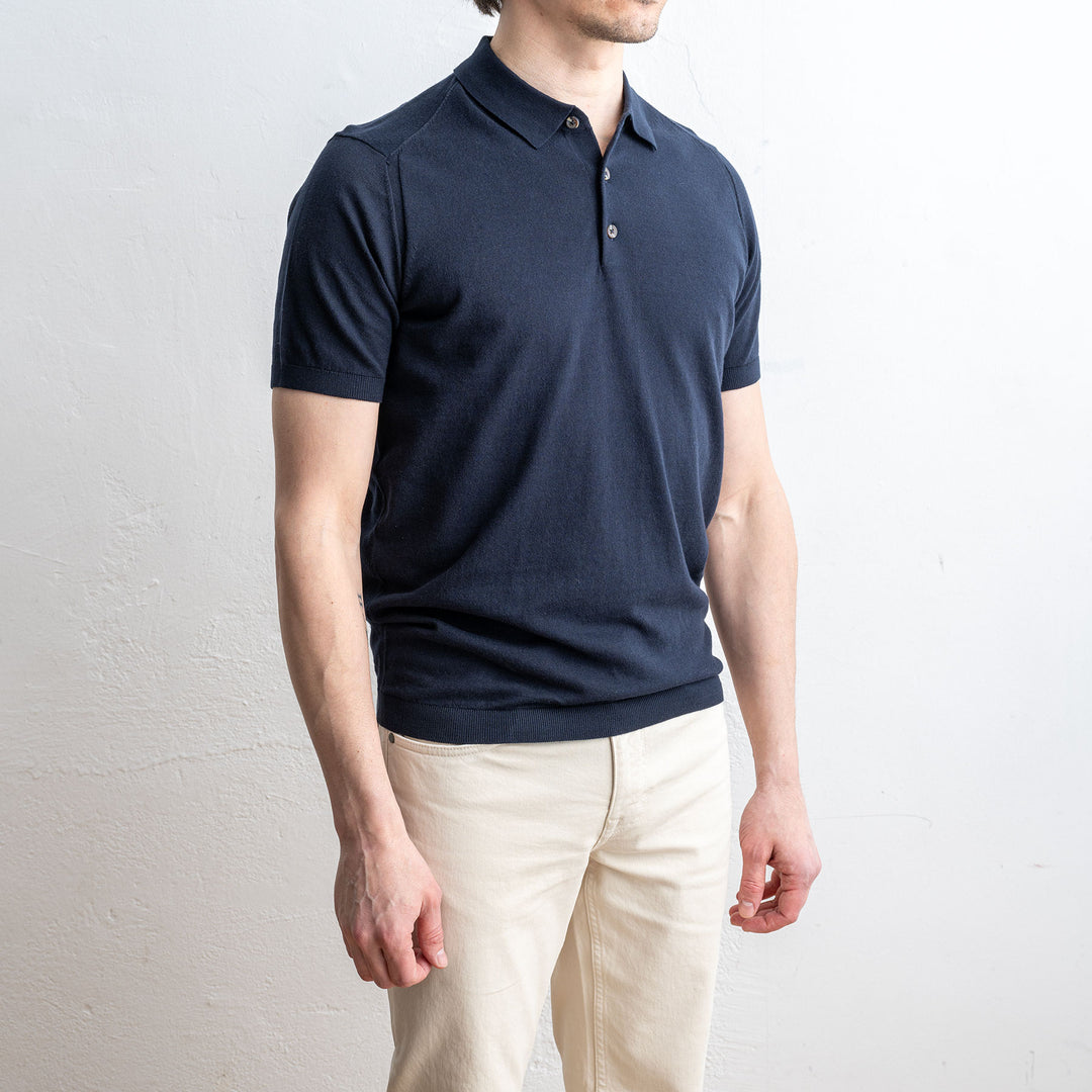 Polo Cotton Short Sleeve Navy