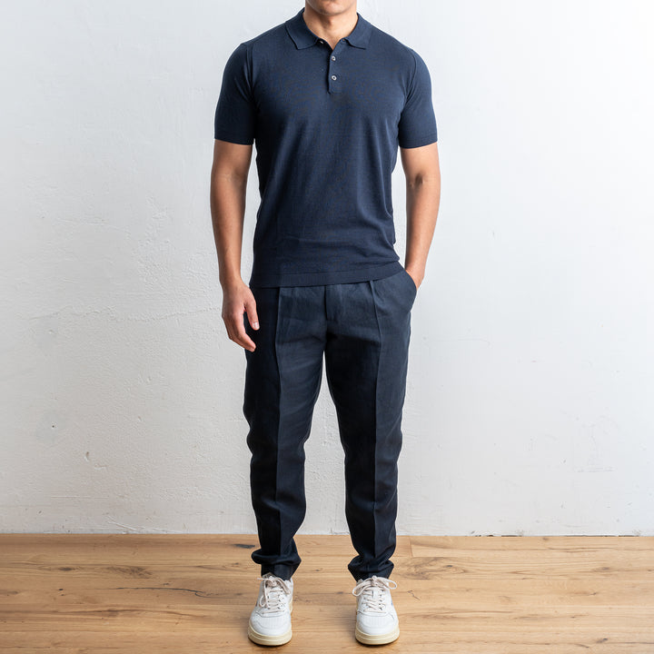 Polo Cotton Short Sleeve Navy