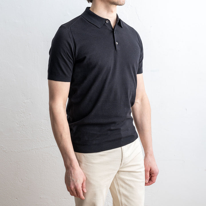 Polo Cotton Short Sleeve Black