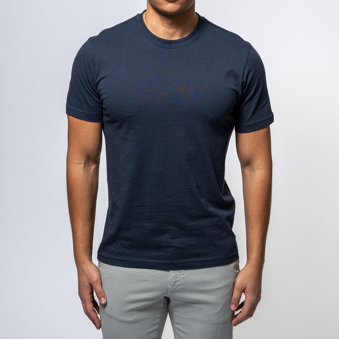 Cotton Jersey T-Shirt NAVY