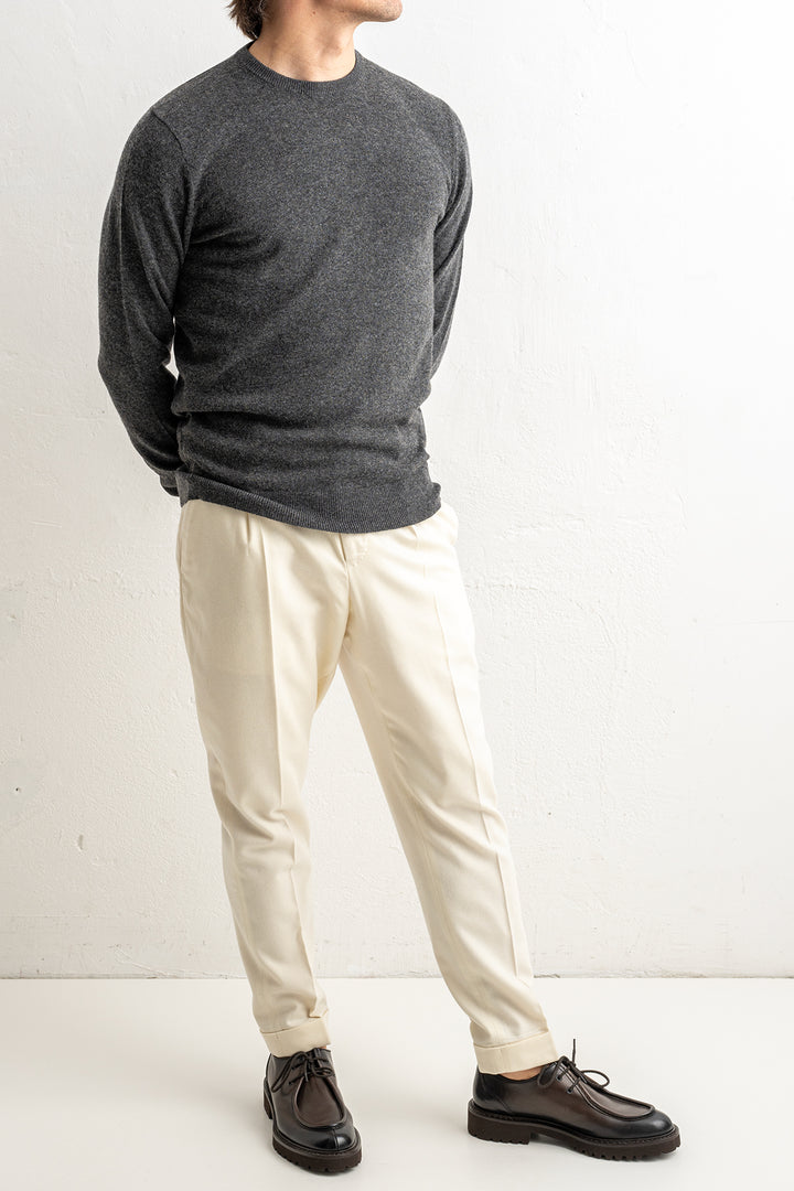 Wool Cashmere Blend Sweater Antracite