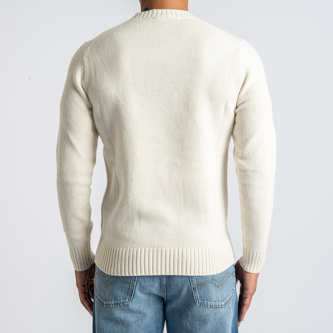 Geelong Lambwool Crewneck NATURALE