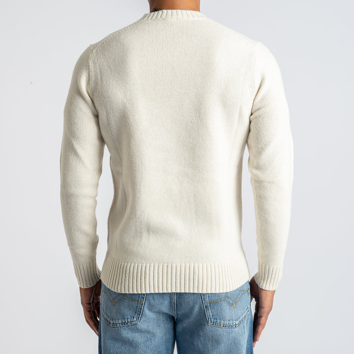 Geelong Lambwool Crewneck NATURALE