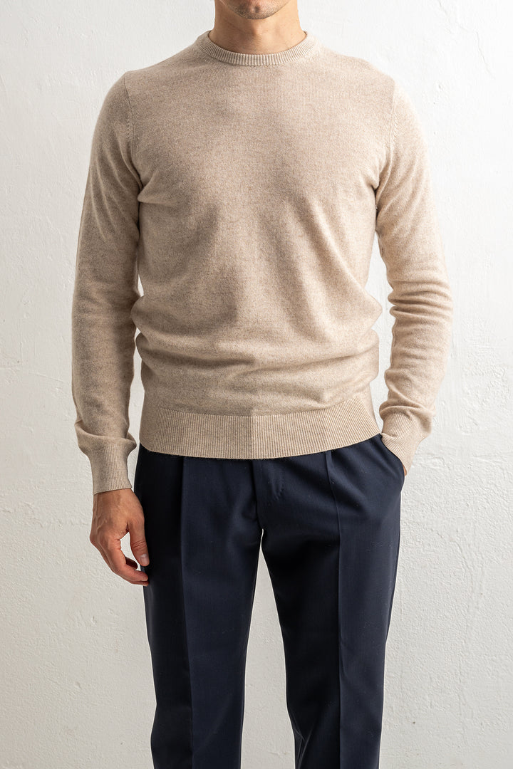 Wool Cashmere Blend Sweater NATURALE