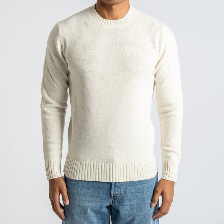 Geelong Lambwool Crewneck NATURALE