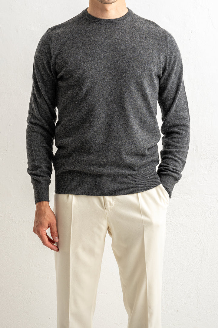 Wool Cashmere Blend Sweater Antracite
