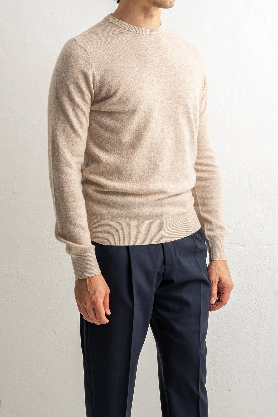 Wool Cashmere Blend Sweater NATURALE