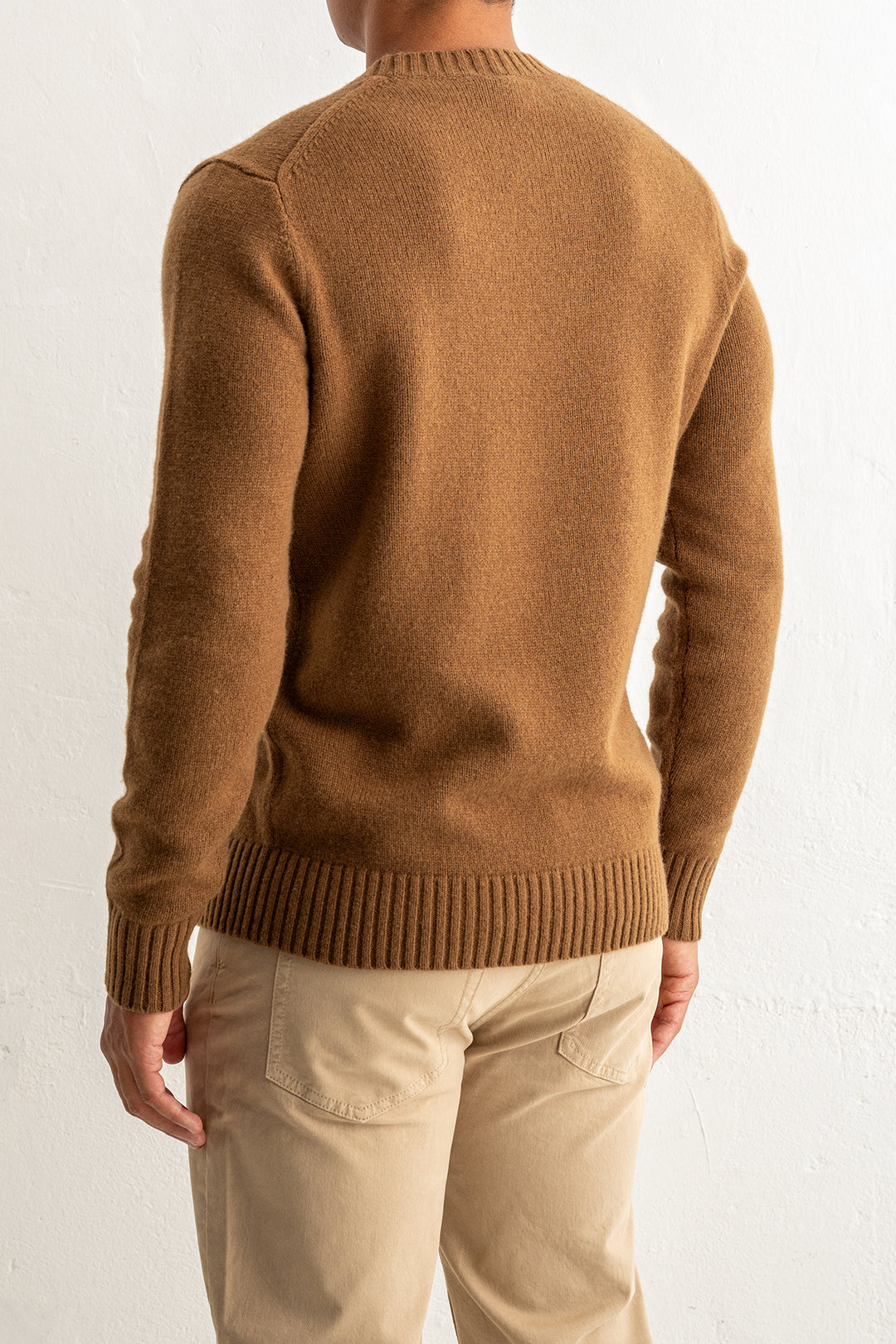 Geelong Lambwool Crewneck Brown