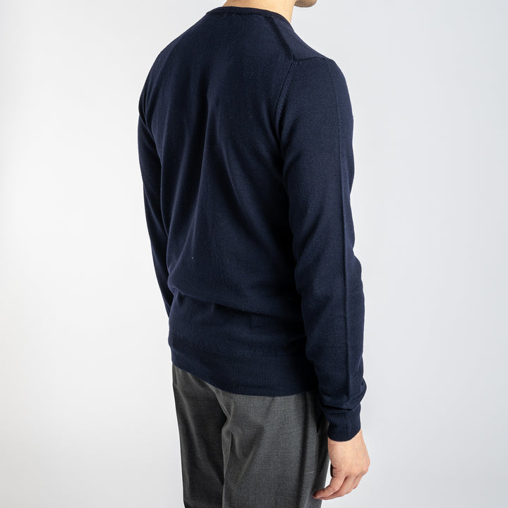 Extra Fine Merino Crewneck Navy