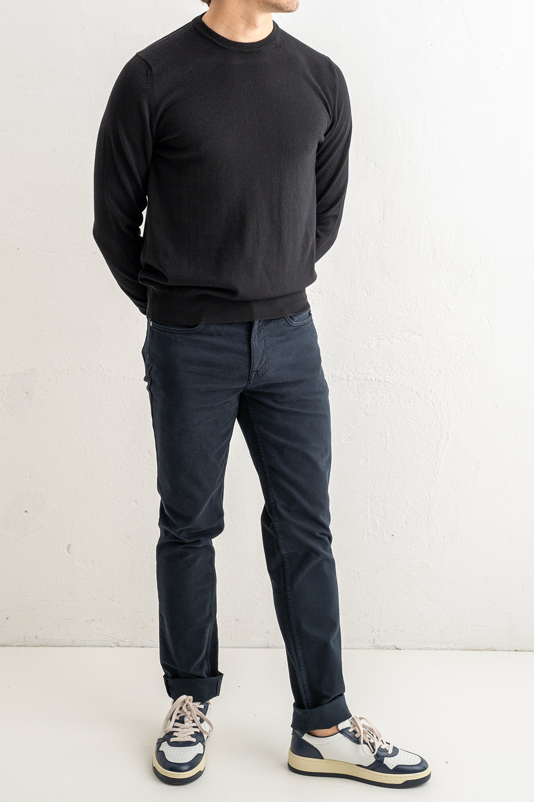 Superfine Merino Crewneck Black