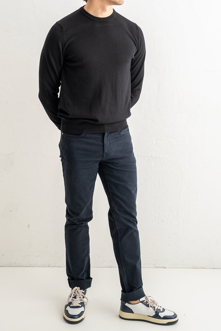 Superfine Merino Crewneck Black