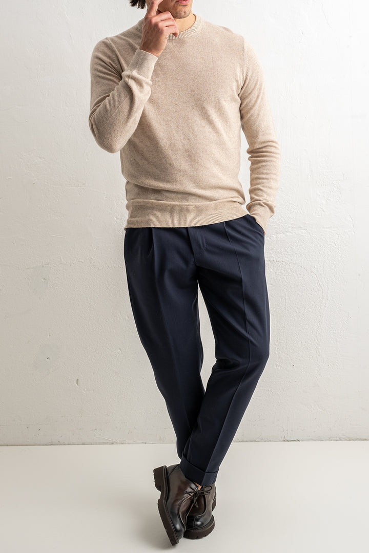 Wool Cashmere Blend Sweater NATURALE