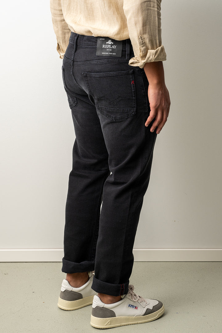Aideen Black Wash Jeans Black Delavé
