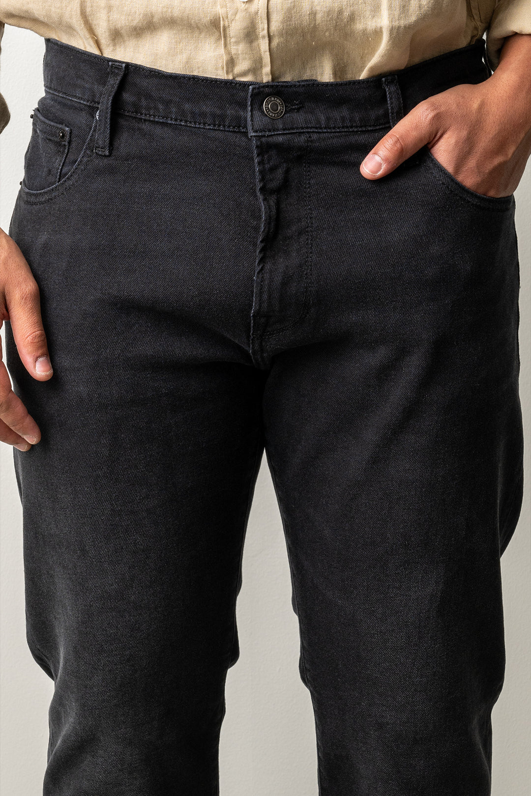 Aideen Black Wash Jeans Black Delavé
