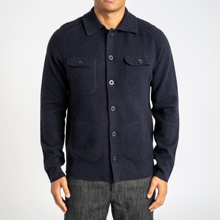 Ferndale Explorer Knitted Shirt Navy