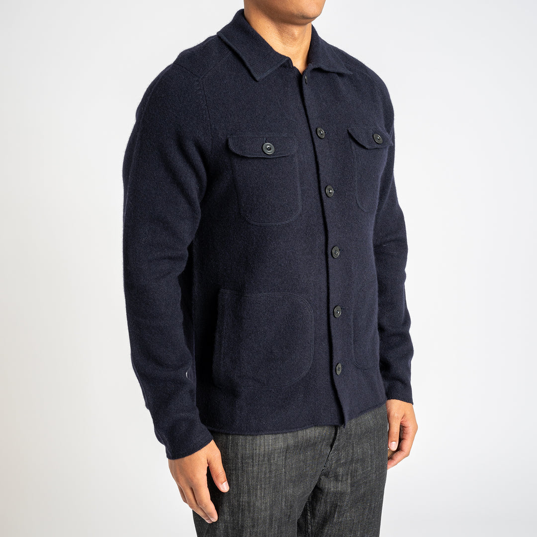 Ferndale Explorer Knitted Shirt Navy