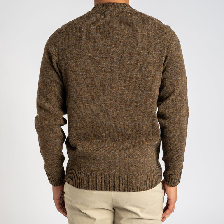 Kinnadie Shetland Long Sleeve Crew Neck Scots Pine