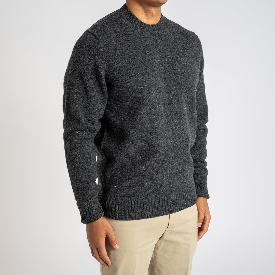 Kinnadie Shetland Long Sleeve Crew Neck OXFORD