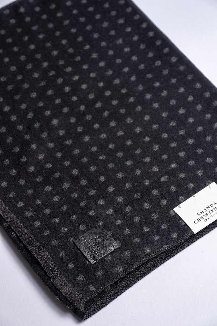 Double Face Silk Scarf Black