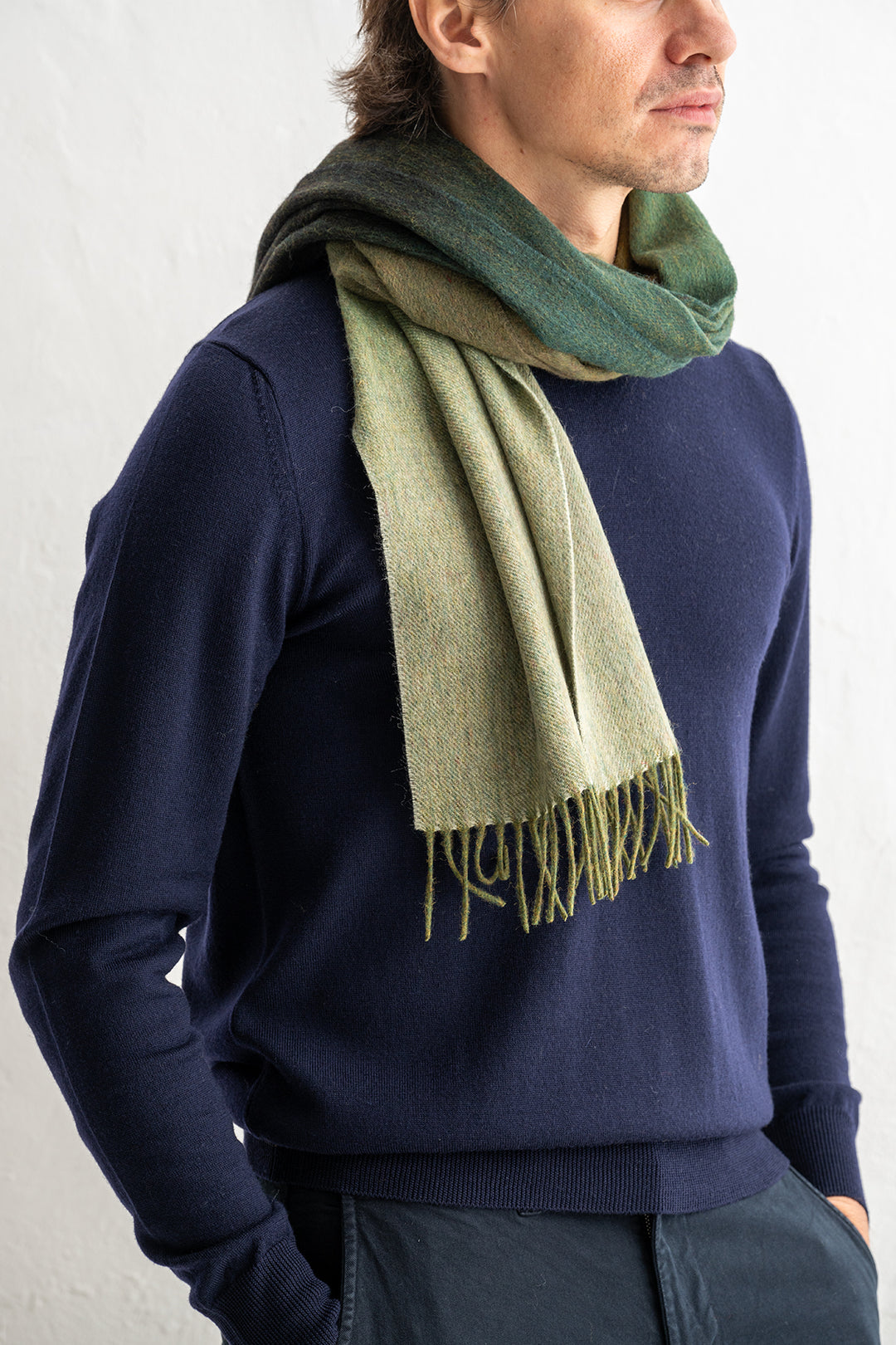 Wool Scarf Olive