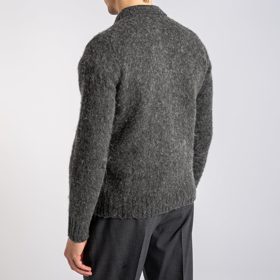 Knitted Lambwool Cardigan Scuro