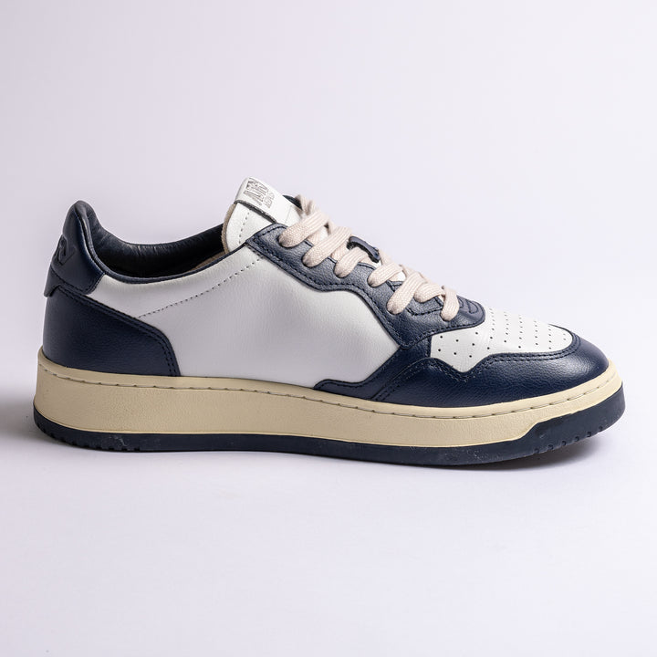 Medalist Bicolour Leather Navy