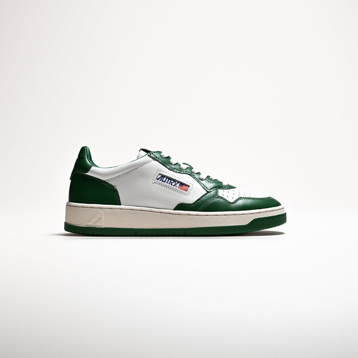 MEDALIST LOW TWO-TONE SNEAKER WHITE/GREEN
